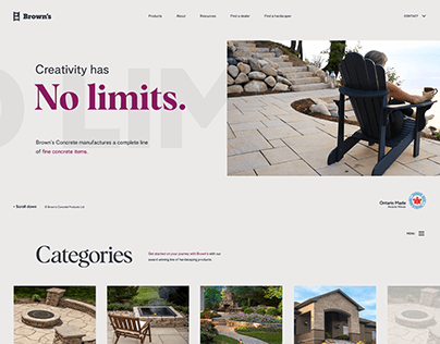 Brown's Concrete — Website Design