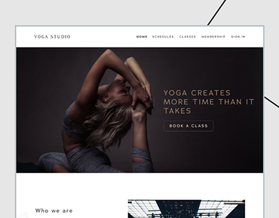 Yoga Studio | Landing Page Design