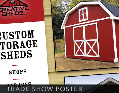 Creative Sheds home show poster