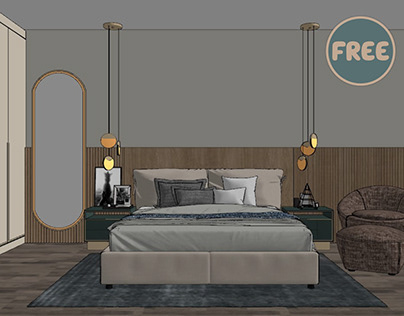 6270. Free Sketchup Bedroom Models Download