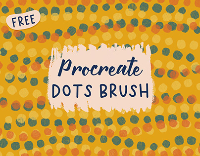 Free Procreate Brush: Dots