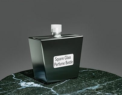 Square Glass Perfume Bottle