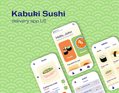 Kabuki Sushi - Delivery app UI
