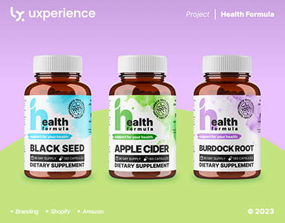 Shopify Store Design: Health Formula. Ecommerce