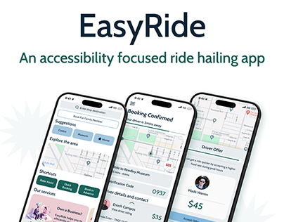 EasyRide | Ride Hailing App | UI Design & Case Study