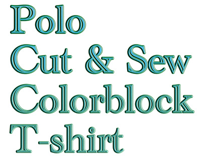 Mens Colorblock Cut & Sew Polo T-shirt