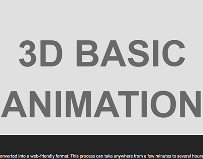3D Basic Animation