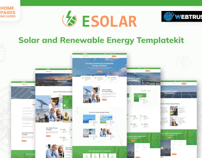 Wind & Solar Power Services Elementor website