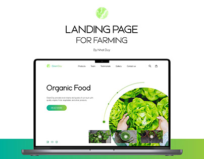 GreenDay - Landing Page for Farming