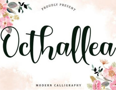 Octhallea Calligraphy font