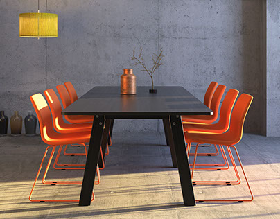 EFG Collaborate Table Furniture Visualization