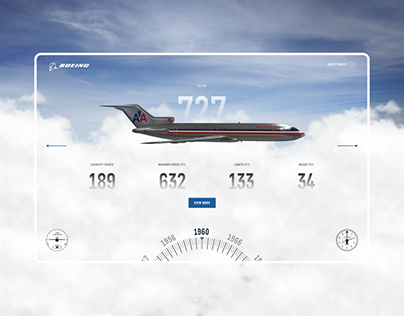 Boeing Commercial Aircraft Website Design