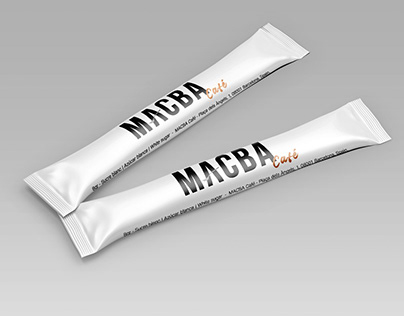 MACBA Café sugar packaging