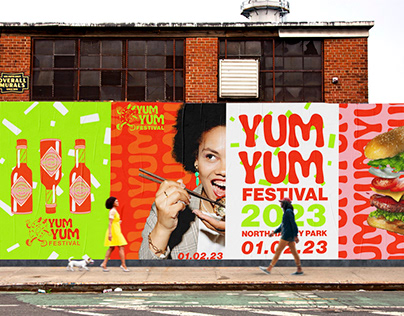 'Yum Yum' Food Festival Design