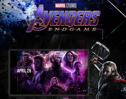 Avengers Endgame Web Design Concept