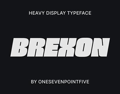 Brexon - Heavy Display Typeface | Free Download