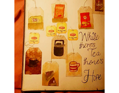 Painting on Teabags
#watercolor