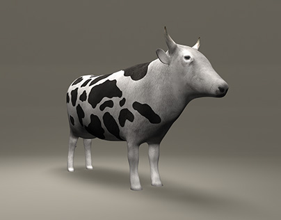 Low Poly Cow Model
