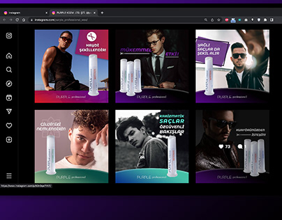 Purple Social Media Ads.