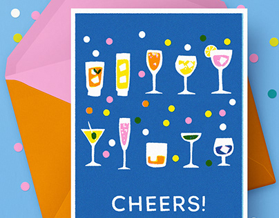 Cheers! greetings card