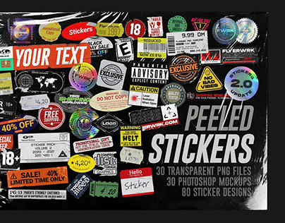 Peeled Paper Stickers