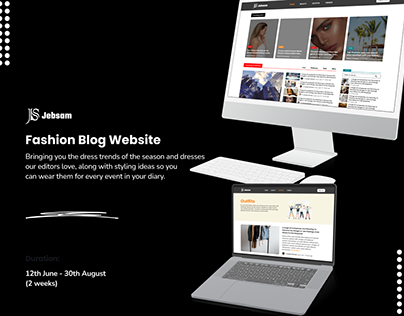 Fashion Blog Website | UI Design