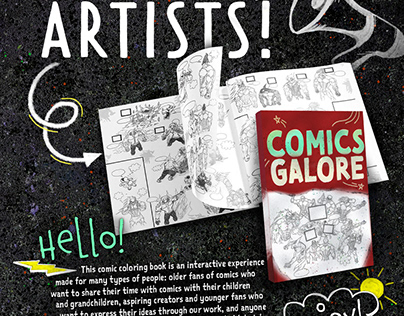 Comics Galore - Call for Artists (Text) by Carl Hayes