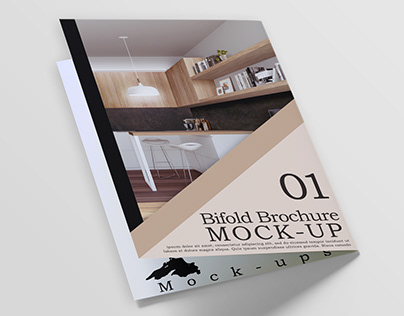 A5 Bifold Brochure Mockup psd file