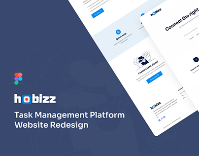 Redesign hobizz Website with better UX and CRO
