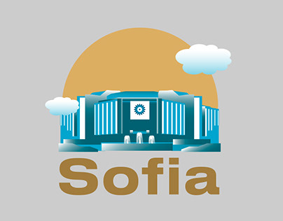 Sofia, Bulgarian city illustration