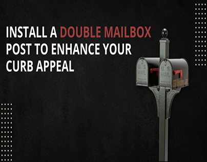 Double Mailbox Post To Enhance Your Curb Appeal