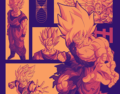 Dragon ballz goku poster