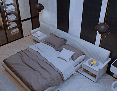bedroom in kuwait by halby design
