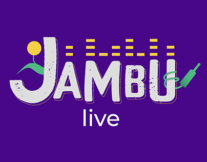 Logotipo e redes sociais do festival Jambu Live