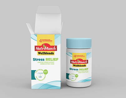 Supplement Label Design and 3D Product Mockup