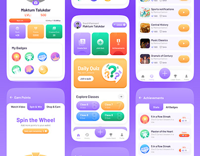 Gamiz- Gamification UI Kit, Quiz App