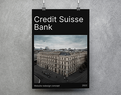 Credit Suisse Bank - Website redesign