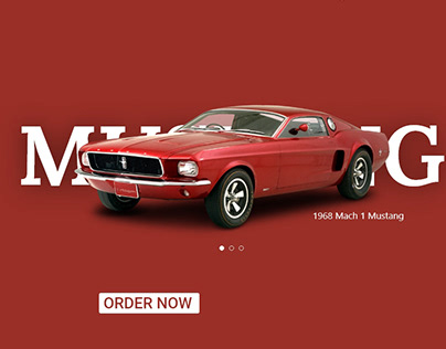 Vintage Classic Cars Website Design UI/UX