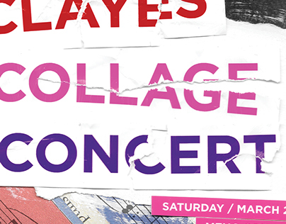 Clayes Collage Concert Poster
