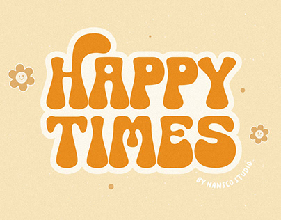 Happy Times Font - Retro Groovy Font Free!