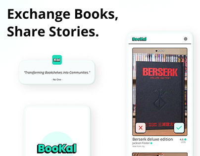 Bookal - book exchange app design