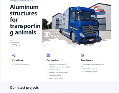 Aluminum structures for transporting animals