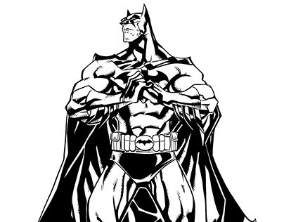 Batman digital inks