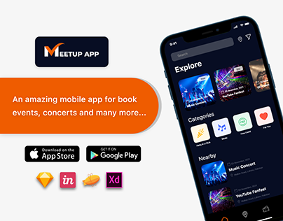 Meetup App UI Concept