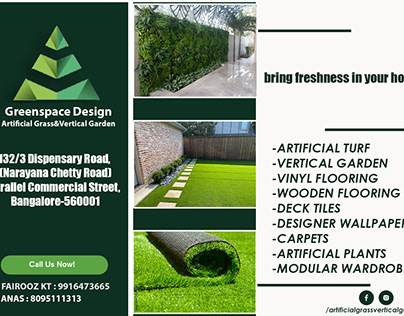 Greenspace Design: Artificial Turf Grass in Bangalore