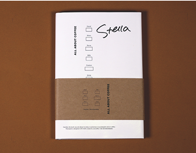 Book design about coffee