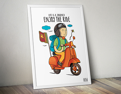 Travel-Poster-Design & Illustration - Enjoy the Ride