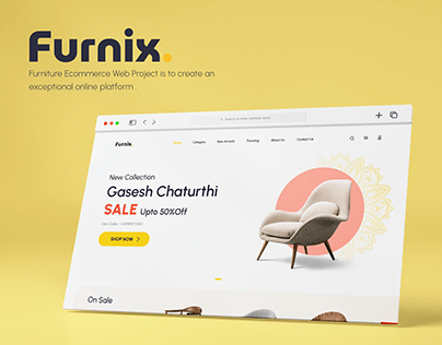 Furnix - Furniture Website Landing Page UX/UI Design