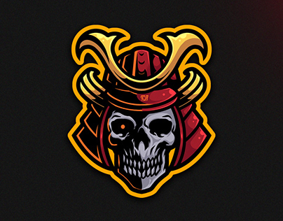 Samurai Skull Mascot Esport Logo