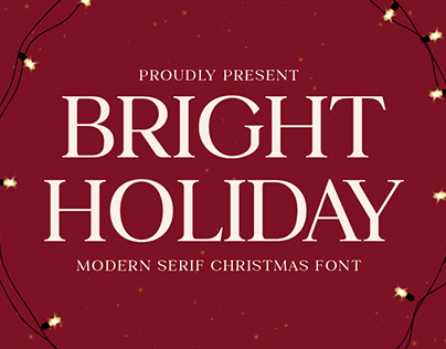 Bright Holiday Christmas Font